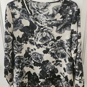 Habitat Black & White print top  medium